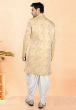 Load image into Gallery viewer, Yellow Velvet Indo Western Suit
