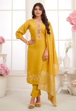 Load image into Gallery viewer, Yellow Viscose Pakistani Suit
