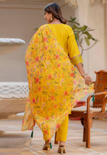 Load image into Gallery viewer, Yellow Viscose Readymade Pakistani Suit
