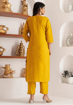 Load image into Gallery viewer, Yellow Viscose Readymade Pakistani Suit

