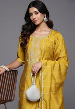 Load image into Gallery viewer, Yellow Viscose Readymade Pakistani Suit
