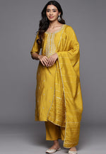 Load image into Gallery viewer, Yellow Viscose Readymade Pakistani Suit
