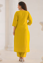 Load image into Gallery viewer, Yellow Viscose Readymade Pakistani Suit
